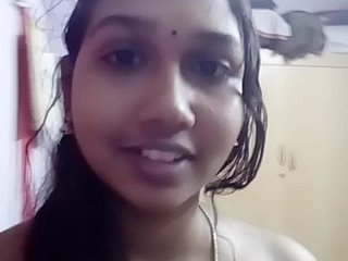 Horny Tamil girl resembling close by her Varlet Friend