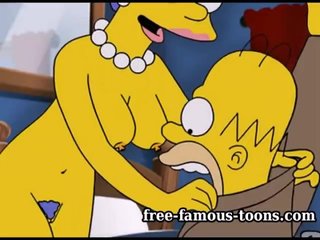 hentai Simpsons girlie show quan hệ tình dục khó khăn